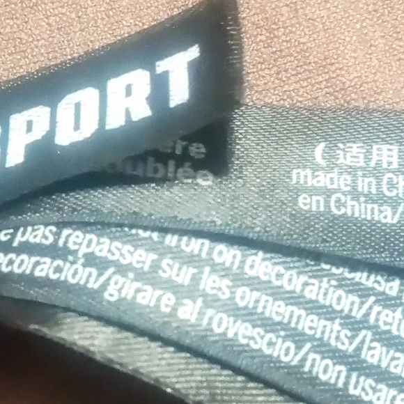 PINK Victoria's Secret Purple and Black Sports Bra with Racerback - Picture 3 of 3